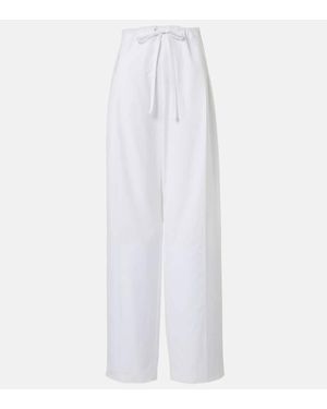 KHAITE Pantaloni A Gamba Larga Trenton - Bianco