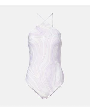 PUCCI Badeanzug Marmo - Weiß