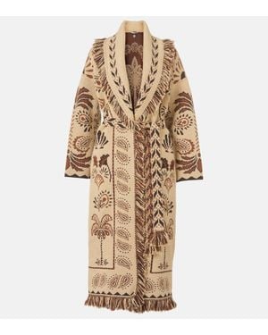 Alanui Cardigan Wild Wonder Aus Wolle Und Baumwolle - Natur