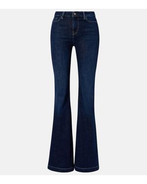 AG Jeans Jean Flare Tropea A Taille Haute - Bleu