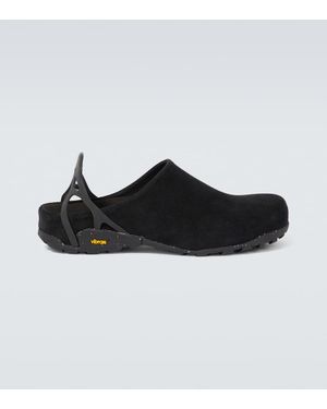 Roa Slippers Fedaia Aus Veloursleder - Schwarz