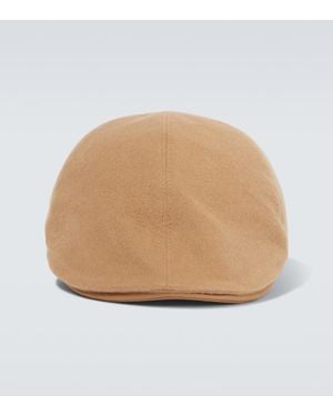 Giorgio Armani Gorra En Mezcla De Lana Y Cachemir - Neutro