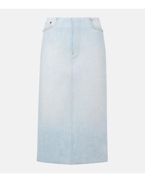 Acne Studios Jupe Midi En Jean - Bleu
