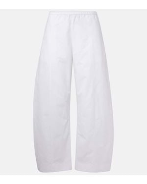 KHAITE Weite Hose Clover Aus Baumwollpopeline - Weiß