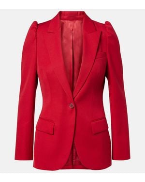 McQueen Blazer Aus Wolle - Rot
