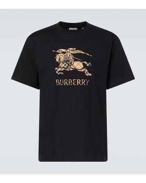 Burberry Ekd Ombré Cotton T-Shirt - Schwarz