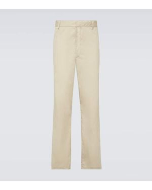 Prada Pantaloni Regular - Neutro