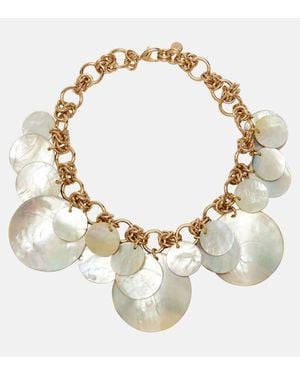 Rabanne Mother-Of-Pearl Chain Necklace - Natural