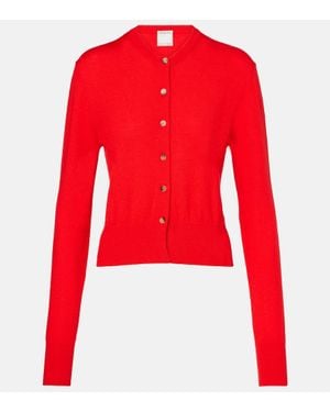 Calvin Klein Lila Wool Cardigan - Red