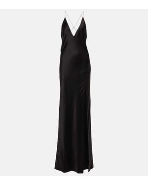 Nili Lotan Katie Silk Gown - Black