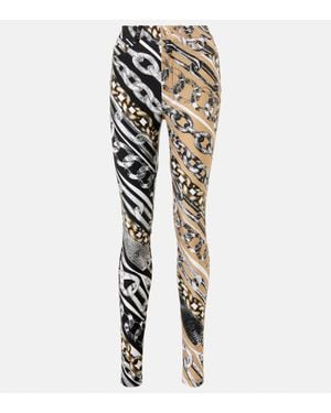 Area Printed Leggings - Multicolour