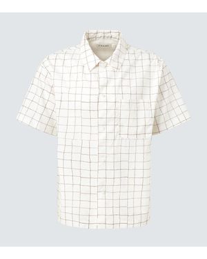 FRAME Camicia Bowling A Quadri - Bianco