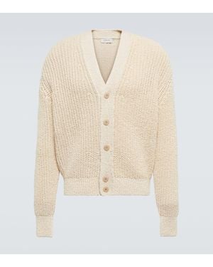 Lemaire Cardigan De Algodon Trenzado - Neutro