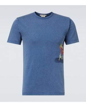 JW Anderson Printed Cotton Jersey T-Shirt - Blue