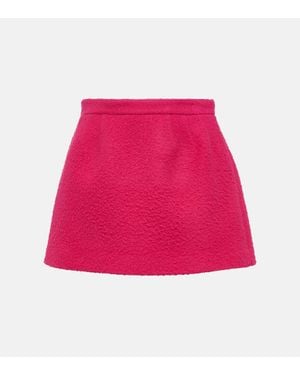 RED Valentino Virgin Wool Miniskirt - Pink