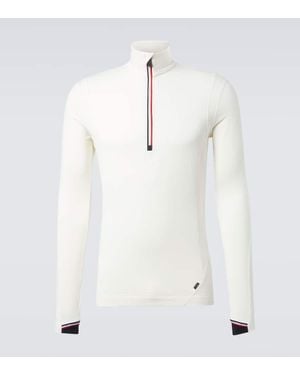 Moncler Ski-Baselayer High Performance Aus Jersey - Weiß