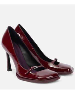 The Attico Pumps Mia 95 Aus Lackleder - Rot