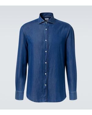 Brunello Cucinelli Jeanshemd - Blau