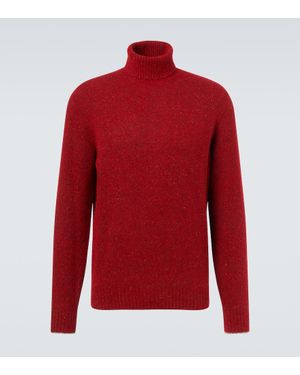 Brunello Cucinelli Rollkragenpullover Aus Einem Wollgemisch - Rot