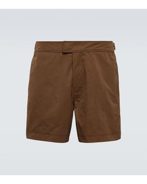 ZEGNA Swim Trunks - Brown