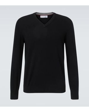 Brunello Cucinelli Pullover Aus Kaschmir - Schwarz