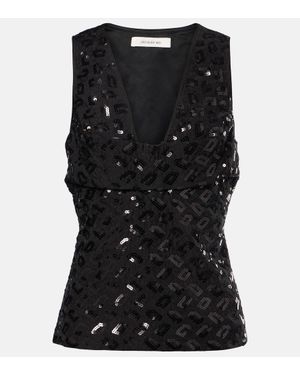 JACQUES WEI Open-Knit Top - Blue