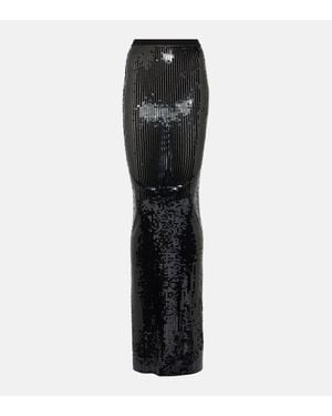 Rick Owens Lilies Maxikleid Mit Pailletten - Schwarz