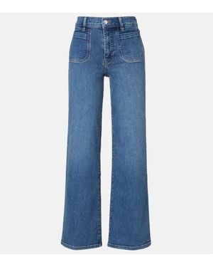 FRAME Le Slim Palazzo Wide-Leg Jeans - Blue