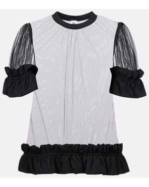 Noir Kei Ninomiya Top Aus Tuell - Schwarz