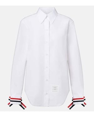 Thom Browne Cotton Poplin Shirt - White