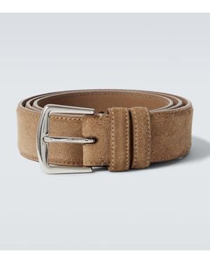 Loro Piana Alsavel Suede Belt - Brown