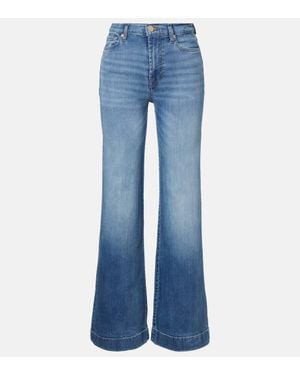 7 For All Mankind Wide-Leg Jeans Modern Dojo - Blau