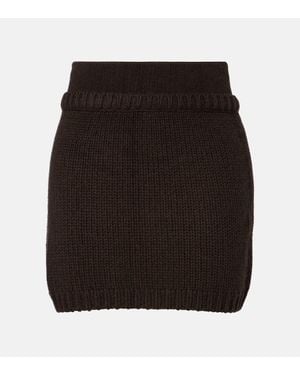 Lisa Yang Mini-Jupe Lovi En Cachemire - Noir