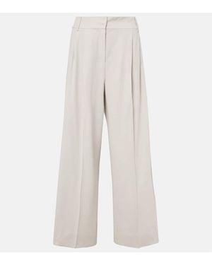 Max Mara Midnight Wool Nichols Palazzo Pant in Blue | Lyst