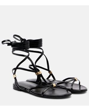 Proenza Schouler Coil Leather Sandals - Black