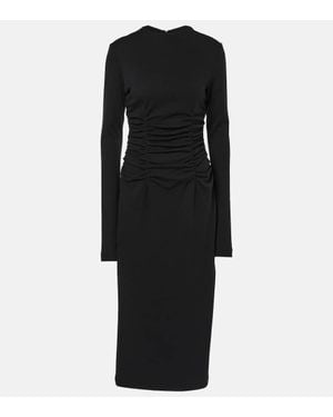 Sportmax Galante Fit And Flare Cotton Dress in Pink | Lyst