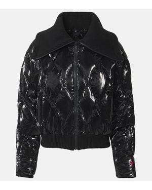 Perfect Moment Carving Quilted Down Ski Jacket - Black