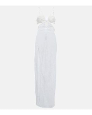 Nensi Dojaka Bridal Robe Aus Spitze - Weiß