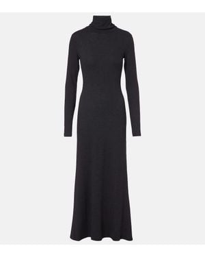 STAUD Maxikleid Vanya Aus Jersey - Blau