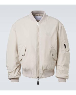 Givenchy Logo Cotton-Blend Bomber Jacket - White