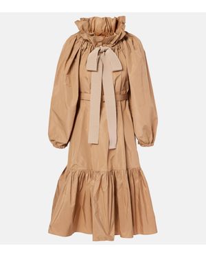 Patou Bow-Detail Minidress - Natural