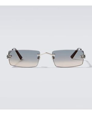 Cartier Panthere De Cartier Rectangular Sunglasses - Blue