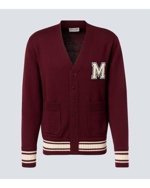 Moncler Wool Cardigan - Red