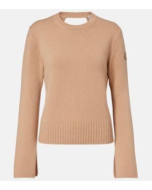 Moncler Pull En Laine Et Cachemire - Neutre