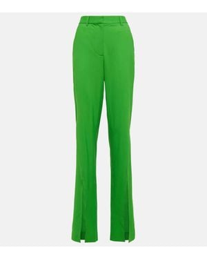 GIUSEPPE DI MORABITO High-Rise-Hose Aus Einem Wollgemisch - Grün