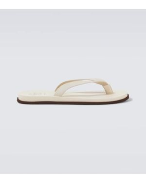 Brunello Cucinelli Sandalen Aus Leder - Weiß