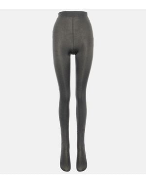 Alex Perry Collants A Cristaux - Gris