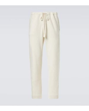 God's True Cashmere Pantalon Droit En Cachemire Rehausse D'Amethyste - Neutre