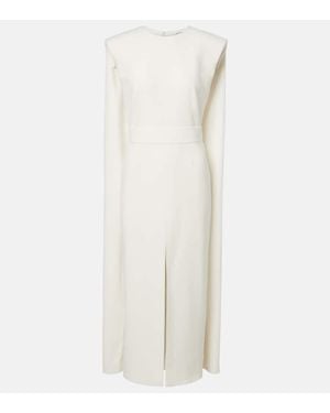 Givenchy Vestido De Coctel Con Capa - Blanco