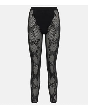 Dion Lee Cobra Fishnet Leggings - Black